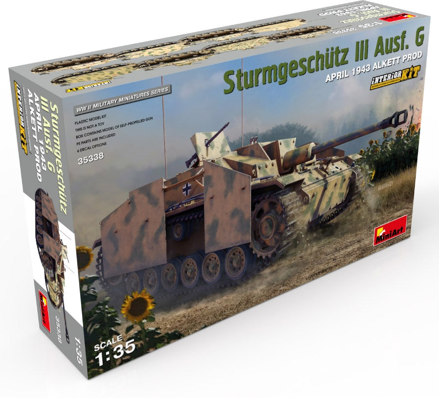 Miniart 1/35 Sturmgeschutz III Ausf. G April 1943 Alkett Prod. Interior Kit | 5905090346111
