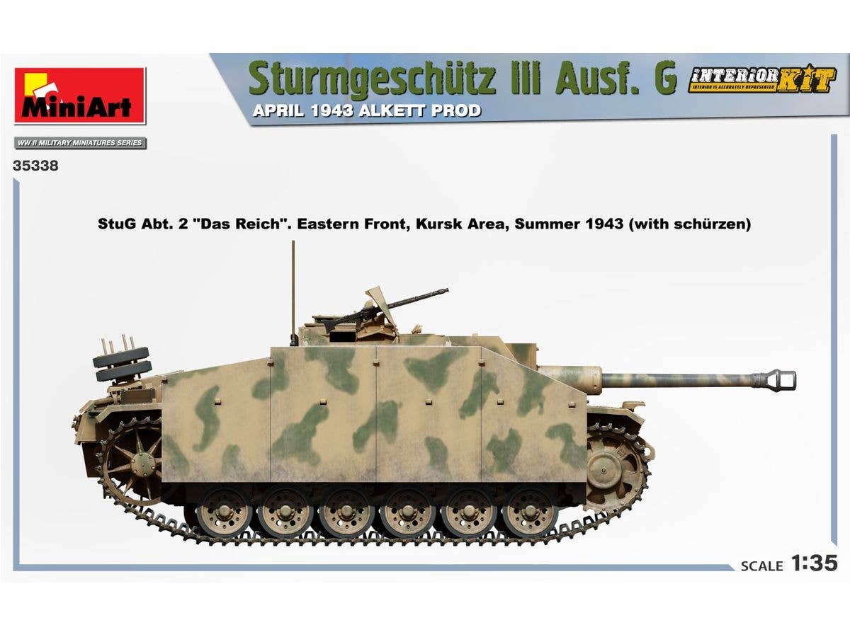Miniart 1/35 Sturmgeschutz III Ausf. G April 1943 Alkett Prod. Interior Kit | 5905090346111