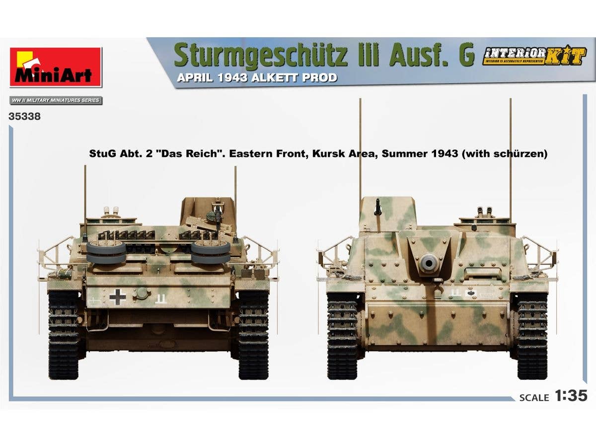 Miniart 1/35 Sturmgeschutz III Ausf. G April 1943 Alkett Prod. Interior Kit | 5905090346111