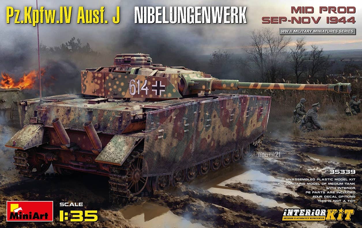 MiniArt 1/35 Pz.Kpfw.Iv Ausf. J Nibelungenwerk. Mid Prod. (Sep-Nov 1944) Interior Kit | 4820183314079