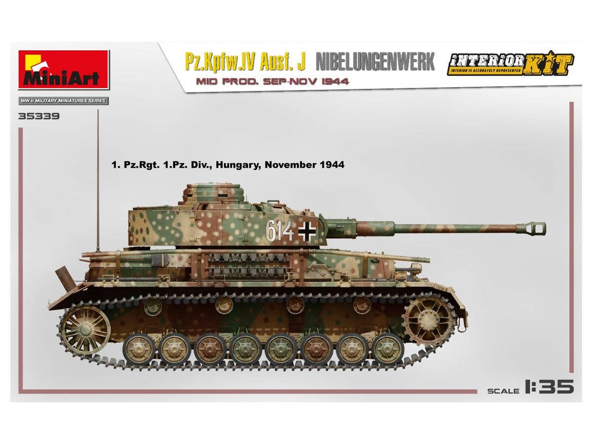 MiniArt 1/35 Pz.Kpfw.Iv Ausf. J Nibelungenwerk. Mid Prod. (Sep-Nov 1944) Interior Kit | 4820183314079