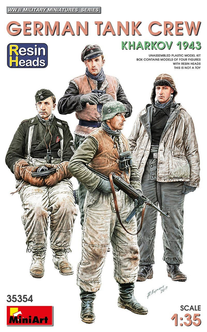 MiniArt 1/35 German Tank Crew.Kharkov 1943. Resin Heads | 4820183313560