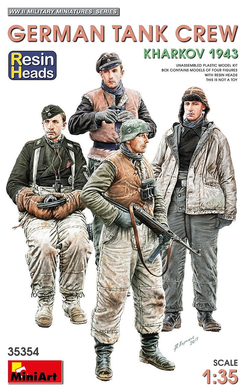 MiniArt 1/35 German Tank Crew.Kharkov 1943. Resin Heads | 4820183313560