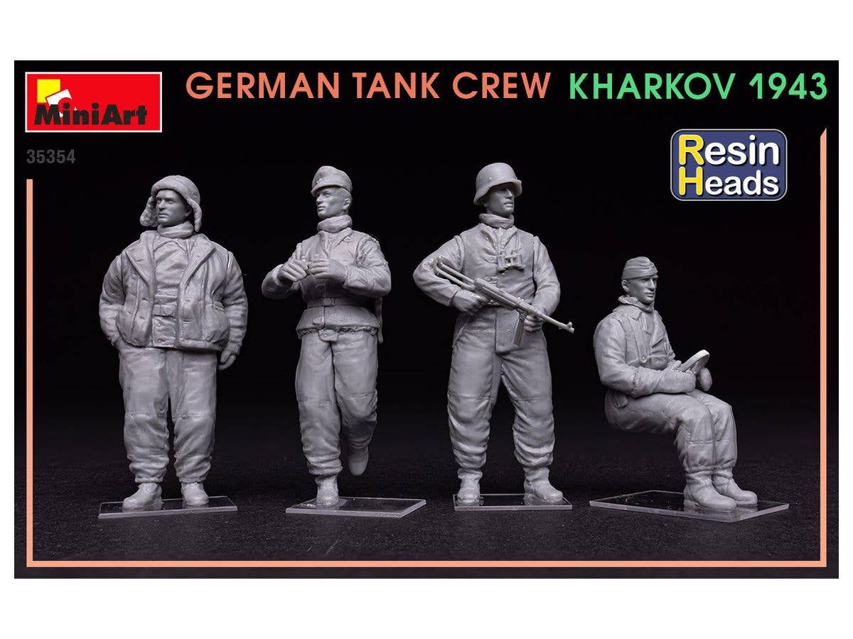 MiniArt 1/35 German Tank Crew.Kharkov 1943. Resin Heads | 4820183313560