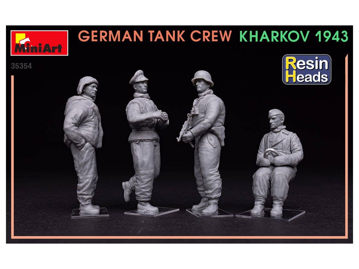 MiniArt 1/35 German Tank Crew.Kharkov 1943. Resin Heads | 4820183313560