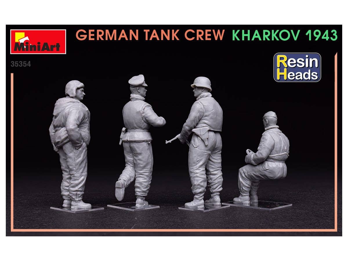 MiniArt 1/35 German Tank Crew.Kharkov 1943. Resin Heads | 4820183313560
