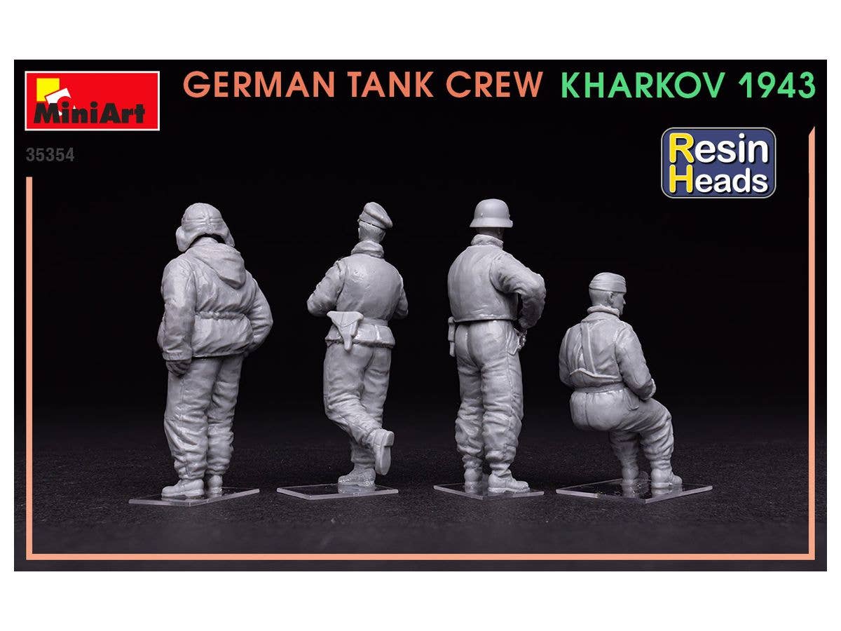 MiniArt 1/35 German Tank Crew.Kharkov 1943. Resin Heads | 4820183313560