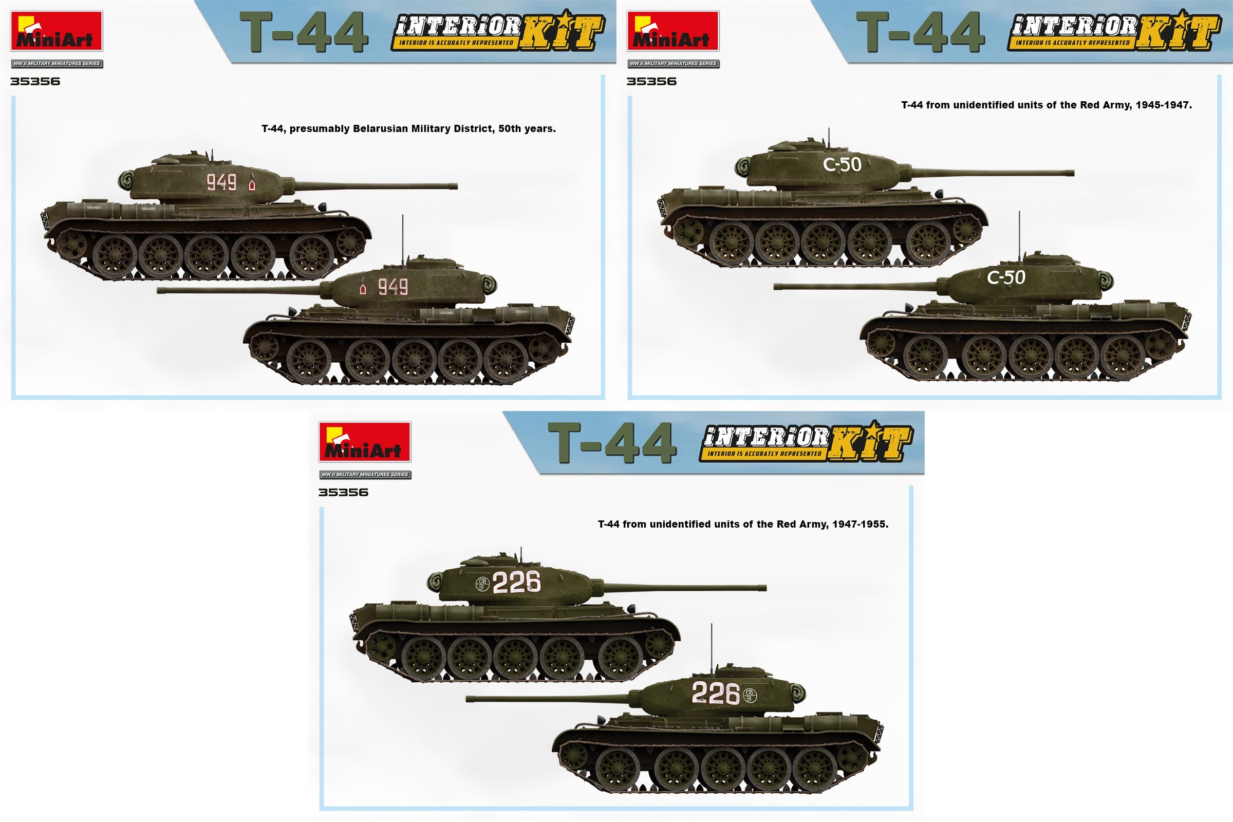 MiniArt 1/35 T-44 Interior Kit | 4820183313997