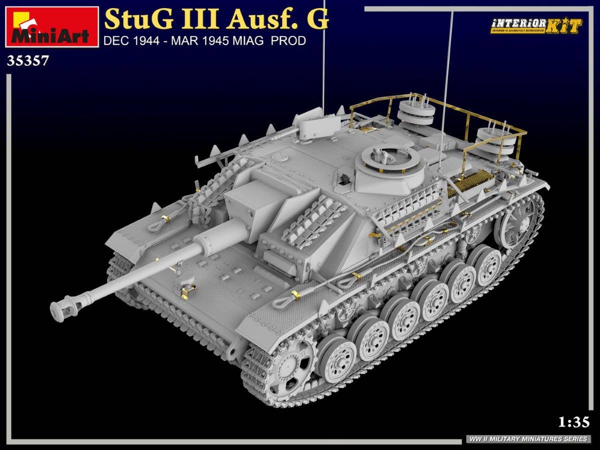 MiniArt 1/35 StuG III Ausf. G  Dec 1944 - Mar 1945 Miag  Prod. Interior Kit | 5905090346630