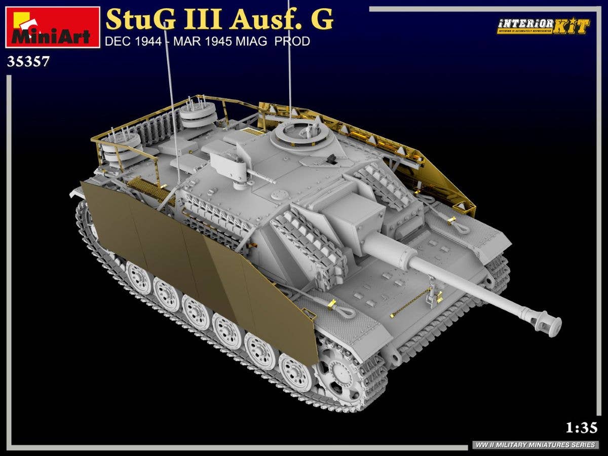 MiniArt 1/35 StuG III Ausf. G  Dec 1944 - Mar 1945 Miag  Prod. Interior Kit | 5905090346630