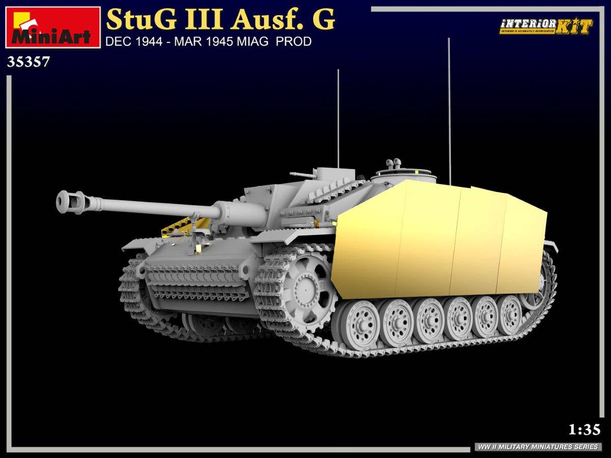 MiniArt 1/35 StuG III Ausf. G  Dec 1944 - Mar 1945 Miag  Prod. Interior Kit | 5905090346630
