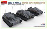 MiniArt 1/35 StuG III Ausf. G  March 1943 Alkett Prod  w/Winter Tracks.  Interior Kit