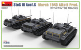 MiniArt 1/35 StuG III Ausf. G  March 1943 Alkett Prod  w/Winter Tracks.  Interior Kit