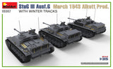MiniArt 1/35 StuG III Ausf. G  March 1943 Alkett Prod  w/Winter Tracks.  Interior Kit