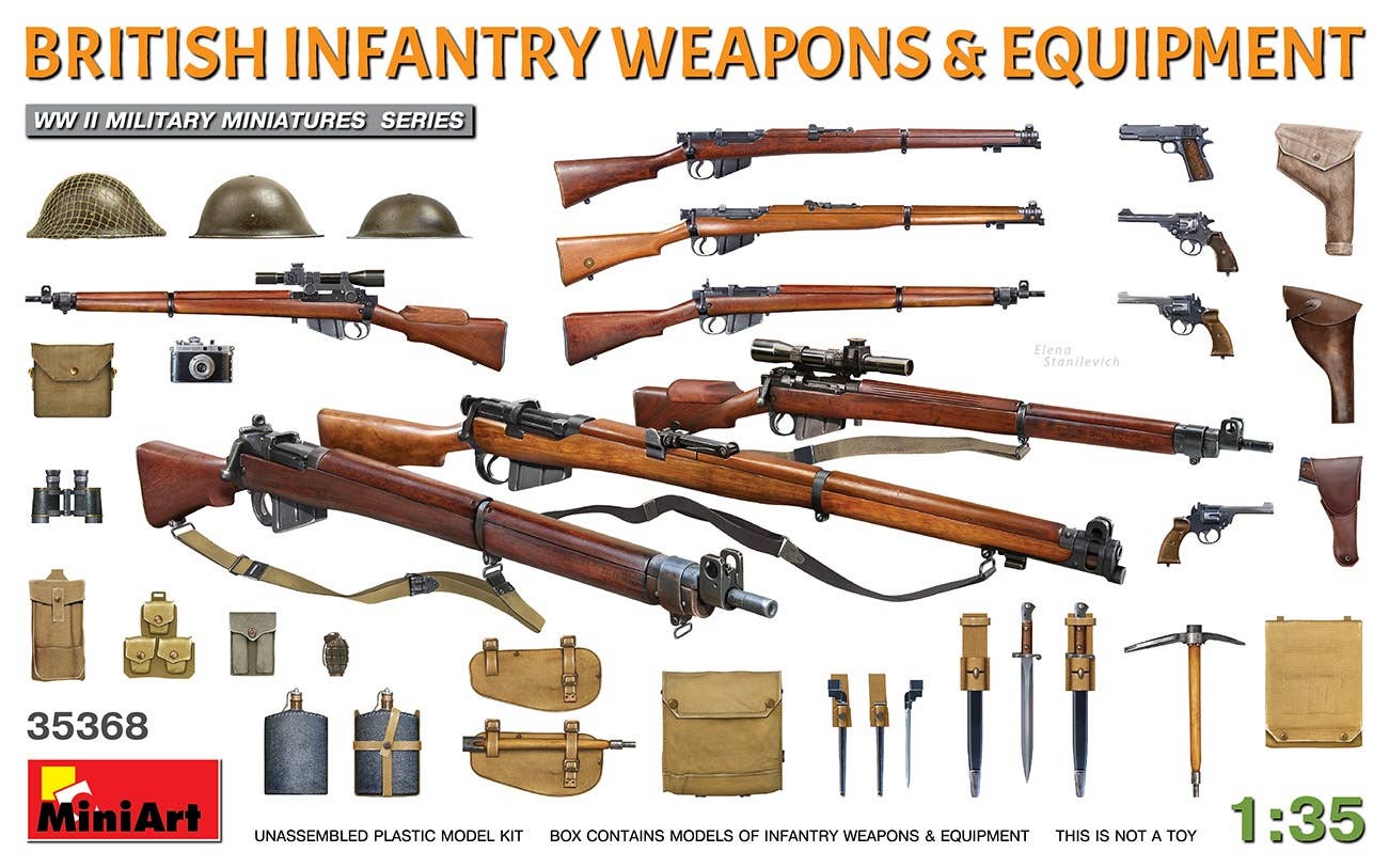 MiniArt 1/35 British Infantry Weapons & Equipment | 4820183313751