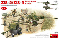 MiniArt 1/35 ZIS-2/ZIS-3 With Limber & Crew 2 in 1 Set | 4820183313683