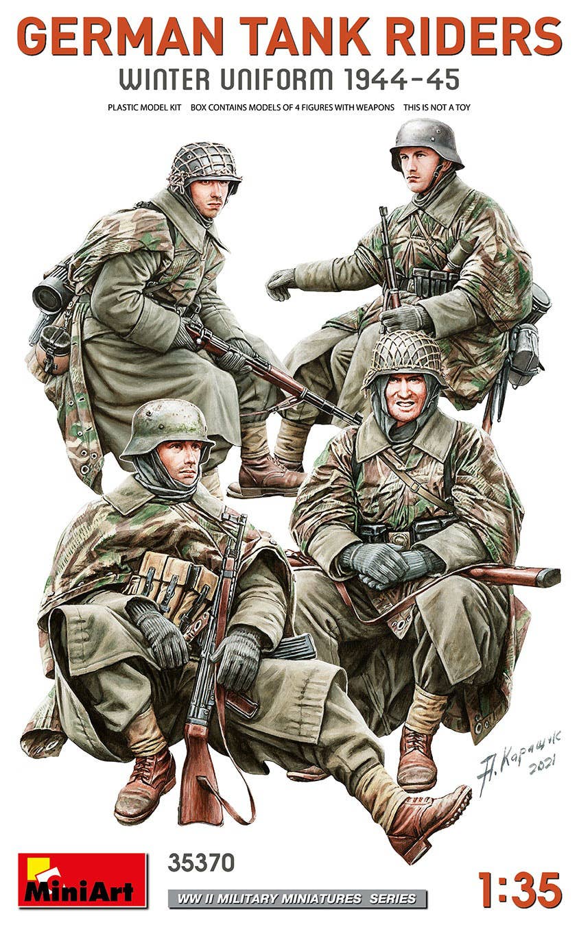 MiniArt 1/35 German Tank Riders (Winter Uniform 1944-45) | 5905090346050