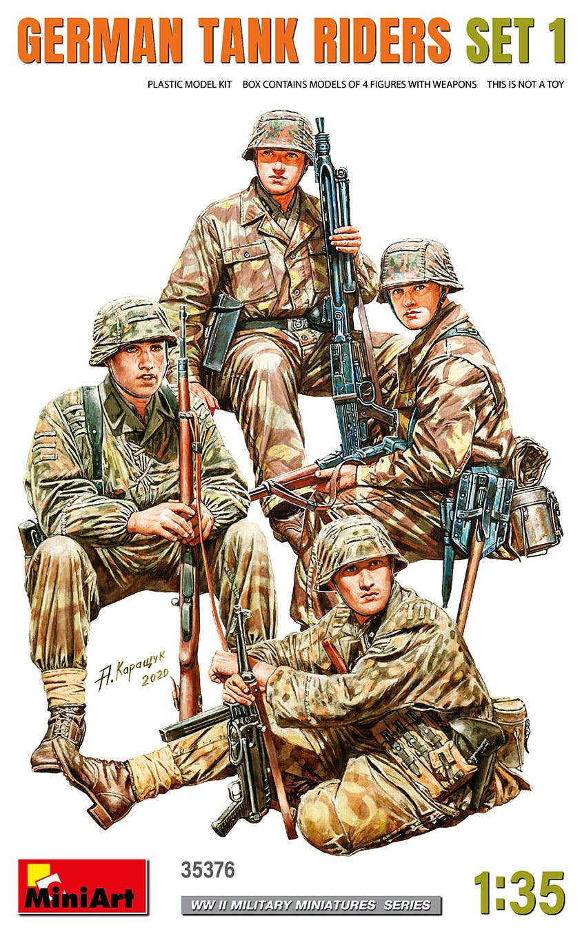 MiniArt 1/35 German Tank Riders Set 1 | 5905090346173