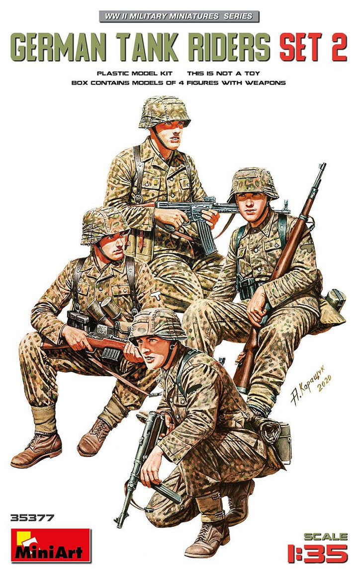 MiniArt 1/35 German Tank Riders Set 2 Figures | 5905090346180