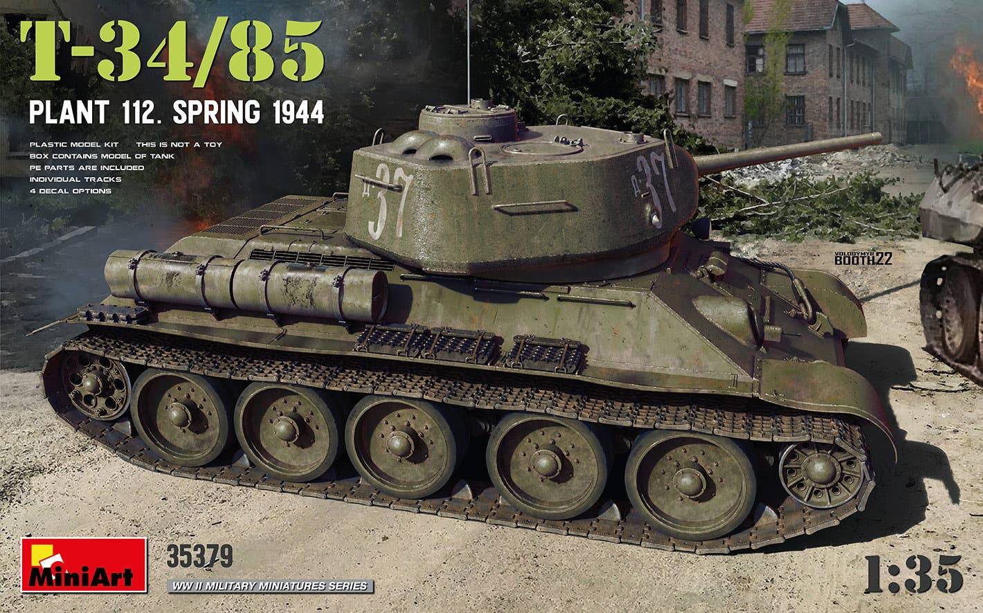 MiniArt 1/35 T-34-85 Plant 112. Spring 1944 | 5905090346579