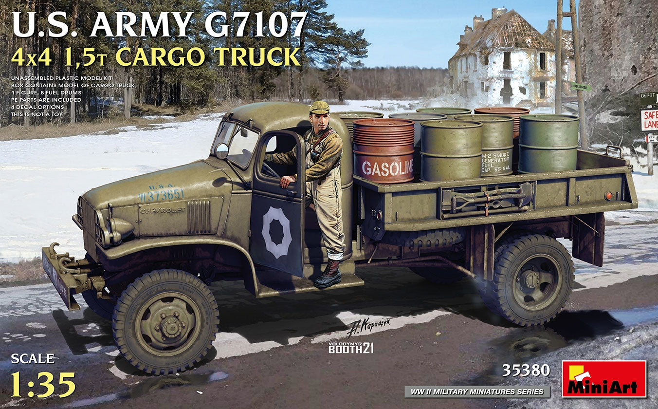MiniArt 1/35 U.S. Army G7107 4X4 1,5t Cargo Truck | 4820183314260