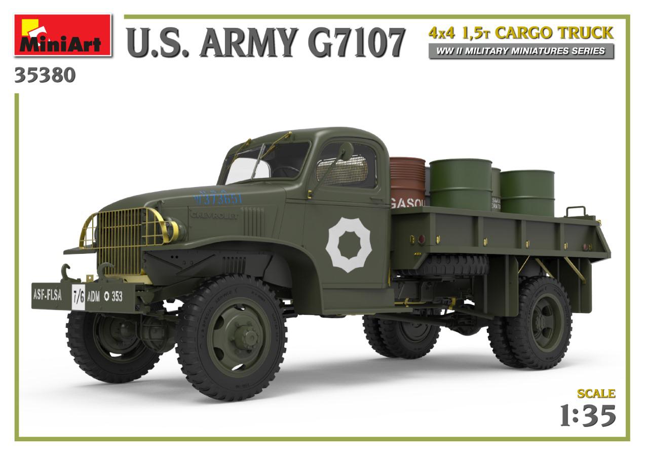 MiniArt 1/35 U.S. Army G7107 4X4 1,5t Cargo Truck | 4820183314260
