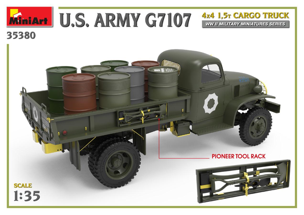 MiniArt 1/35 U.S. Army G7107 4X4 1,5t Cargo Truck | 4820183314260