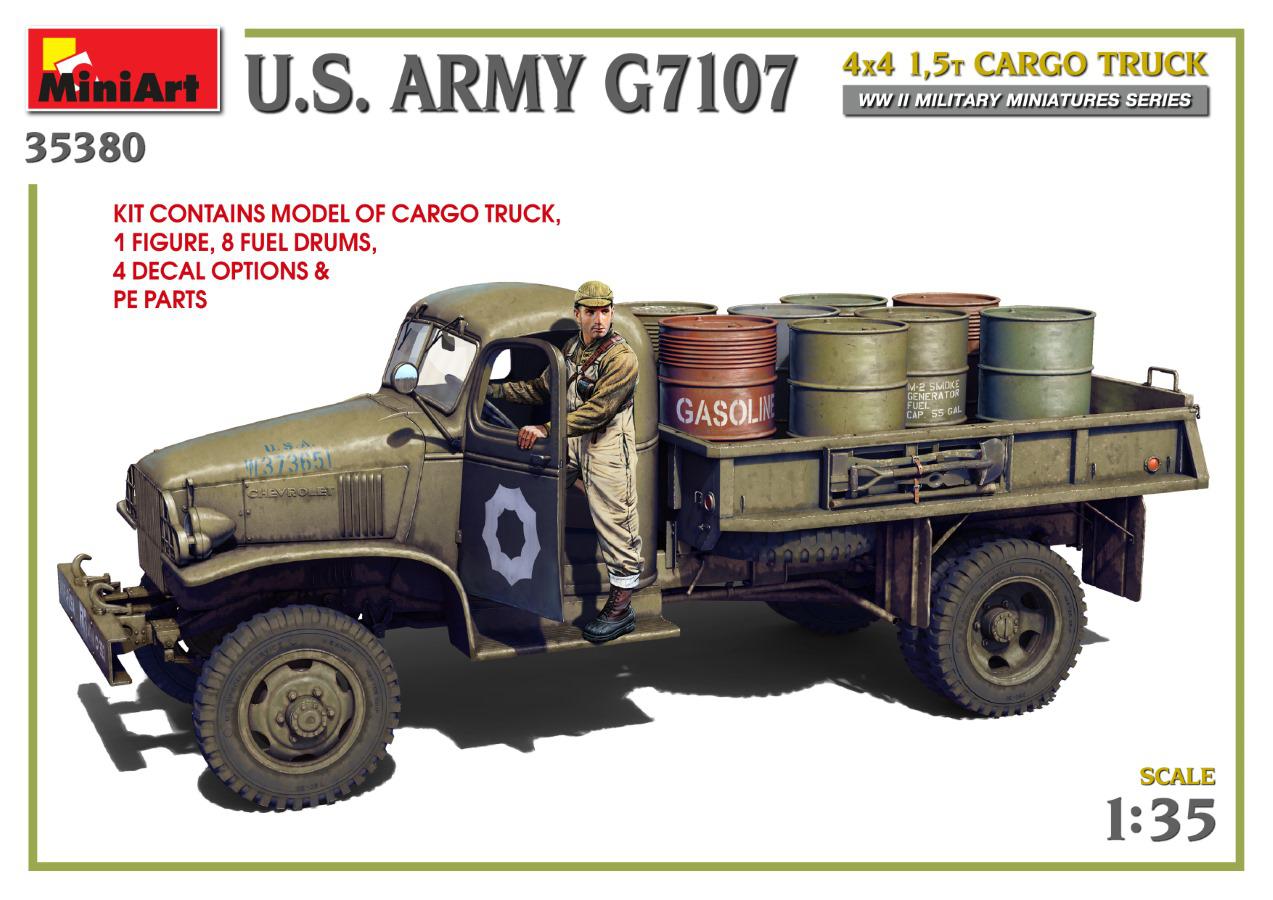 MiniArt 1/35 U.S. Army G7107 4X4 1,5t Cargo Truck | 4820183314260