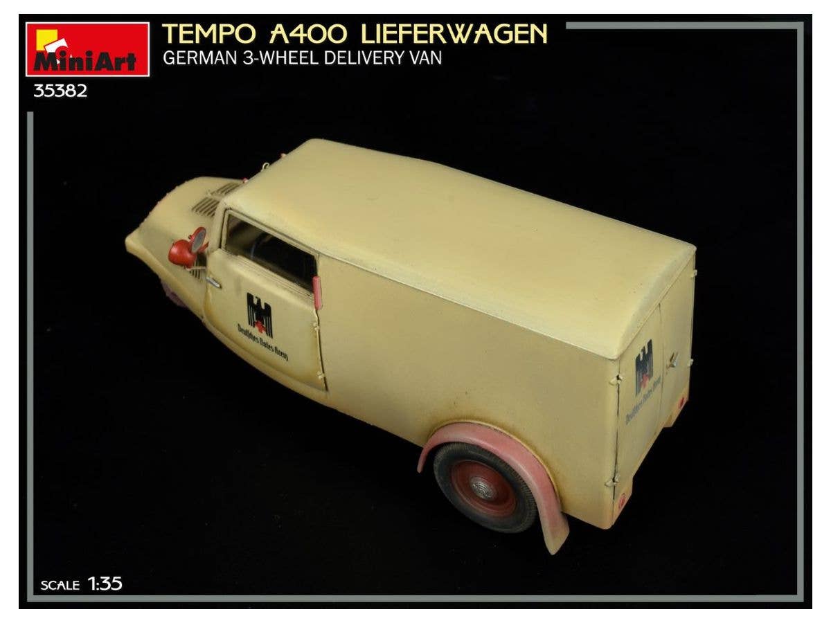 Miniart 1/35 Tempo A400 Lieferwagen. German 3-Wheel Delivery Van | 4820183314383