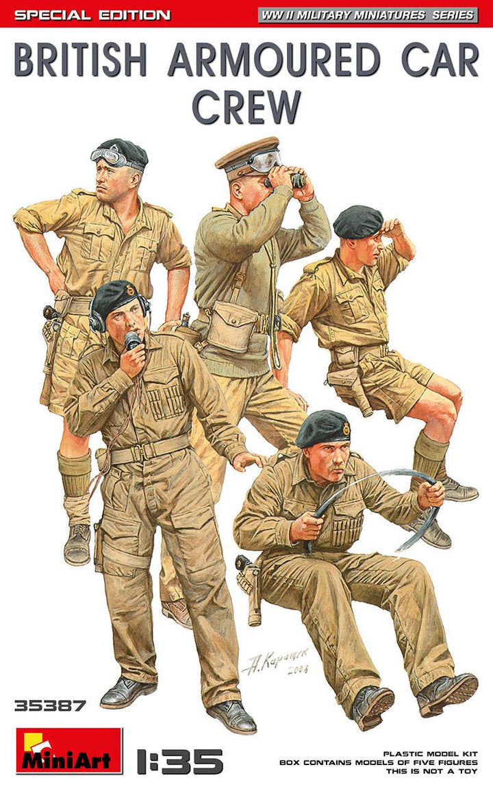 MiniArt 1/35 British Armoured Car Crew (Special Edition) | 5905937497365