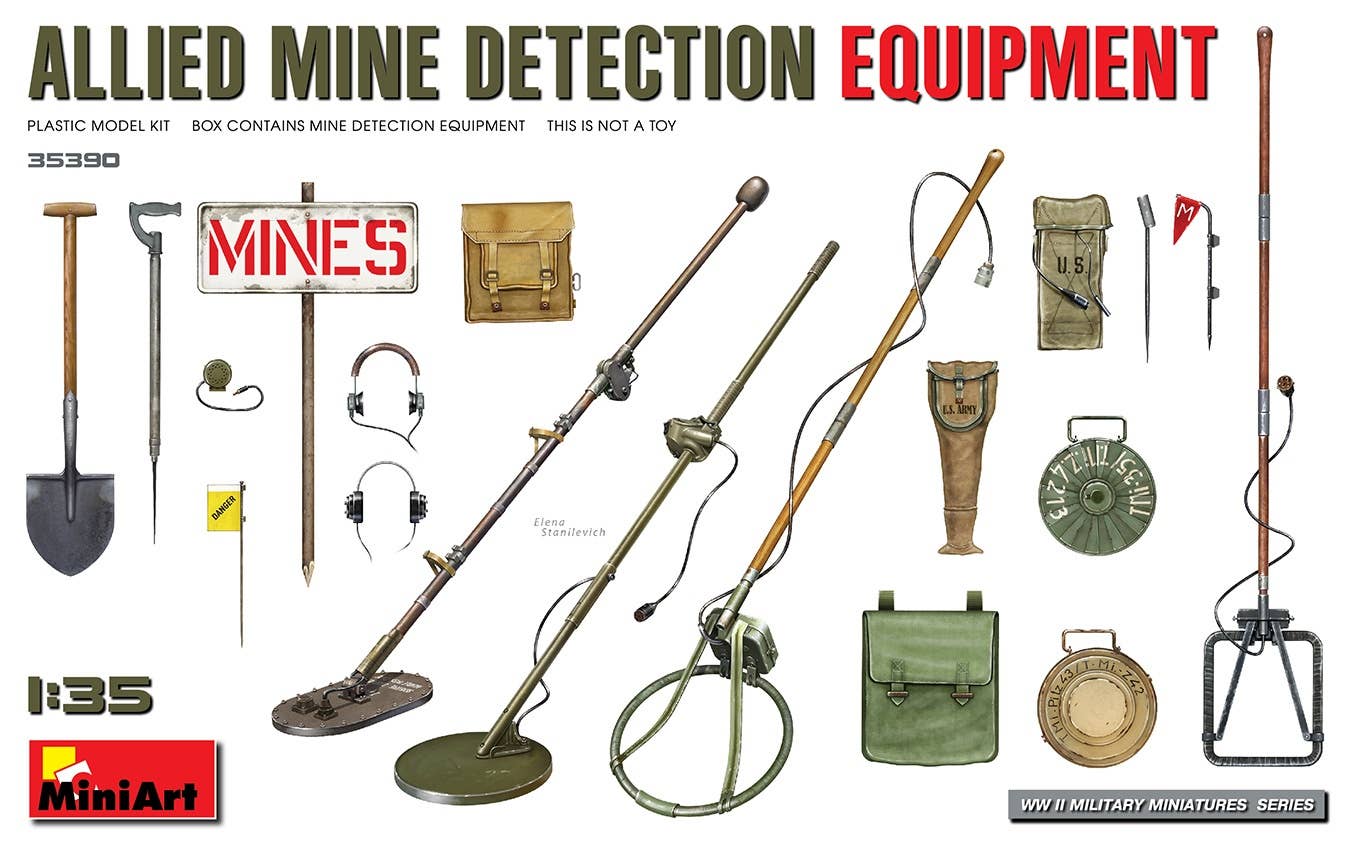 Miniart 1/35 Allied Mine Detection Equipment | 4820183314529