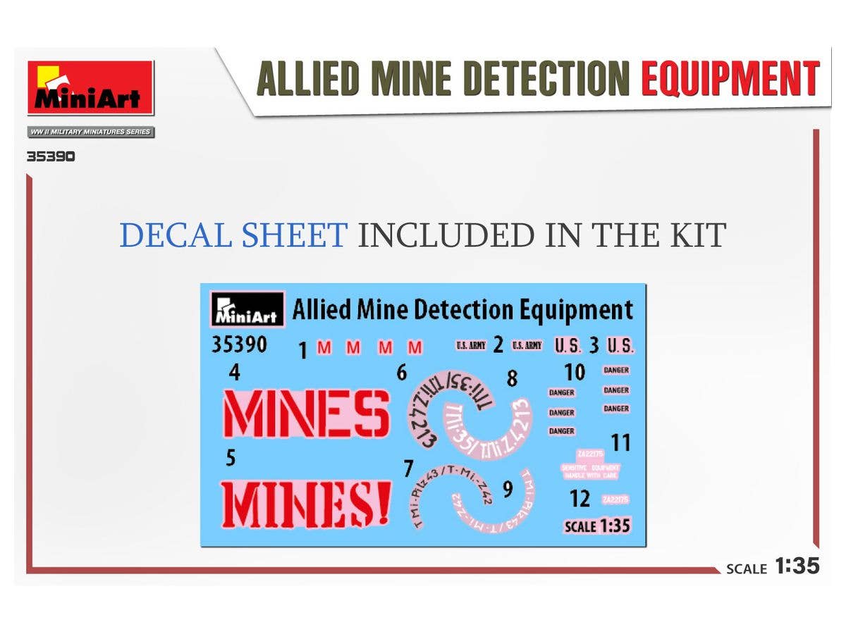 Miniart 1/35 Allied Mine Detection Equipment | 4820183314529