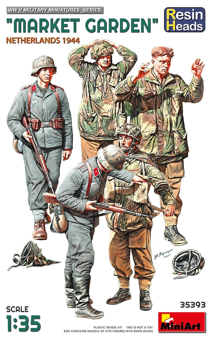 Miniart 1/35 Market Garden (Netherlands 1944) Resin Heads | 4820183314536