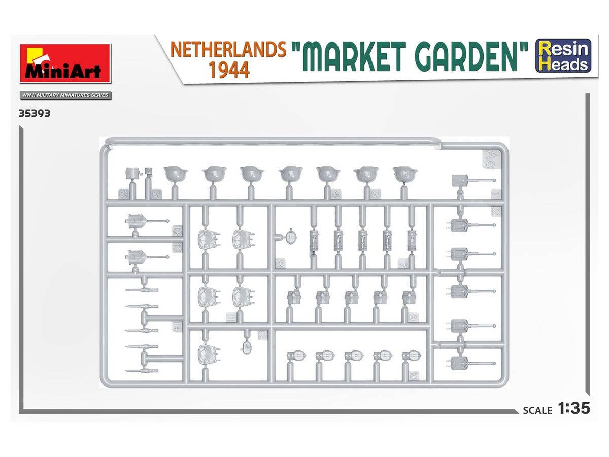 Miniart 1/35 Market Garden (Netherlands 1944) Resin Heads | 4820183314536