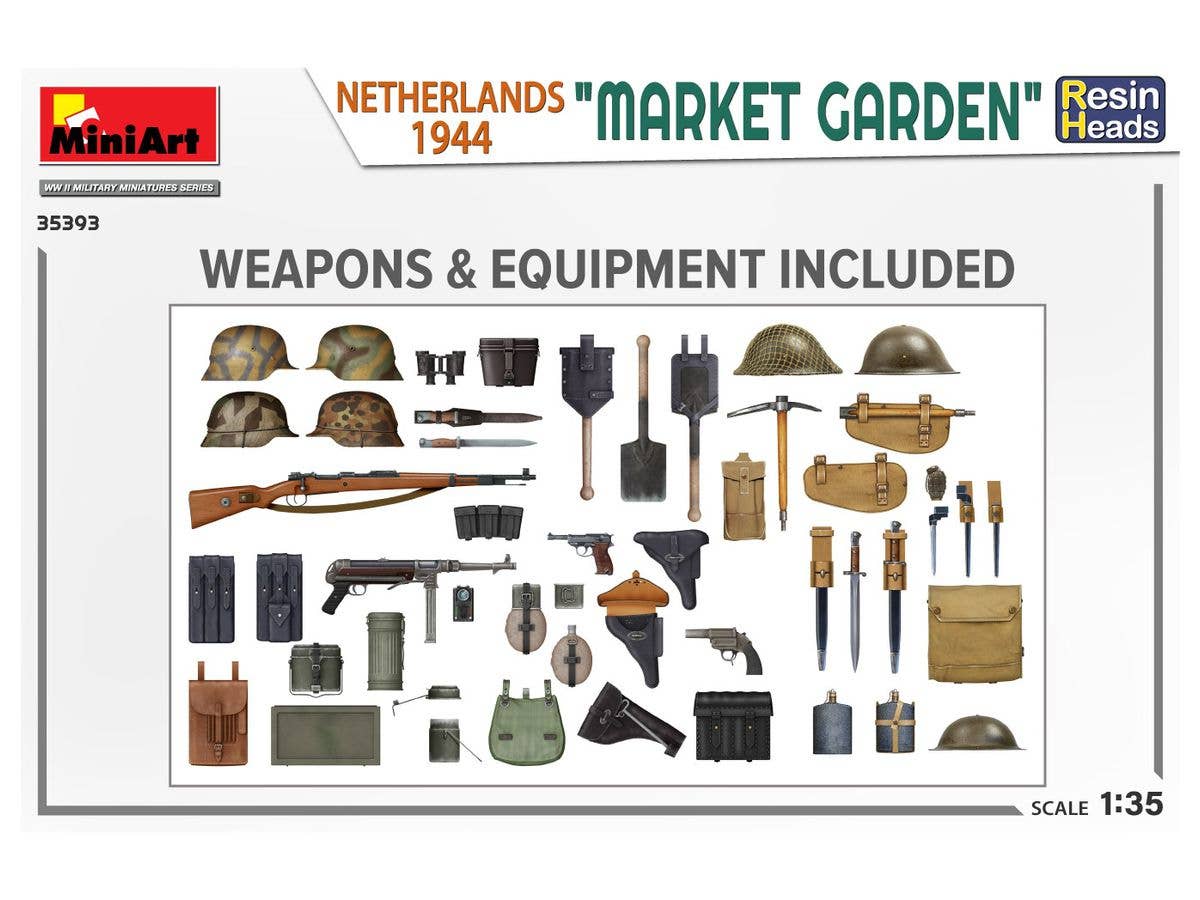 Miniart 1/35 Market Garden (Netherlands 1944) Resin Heads | 4820183314536
