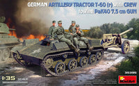 MiniArt 1/35 German Artillery Tractor T-60(r) & Crew Towing PaK40 Gun | 5905090346067