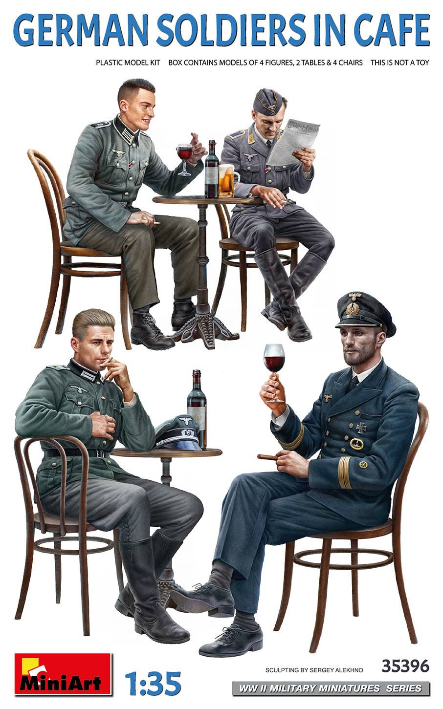 MiniArt 1/35 German Soldiers in Cafe | 5905090346227