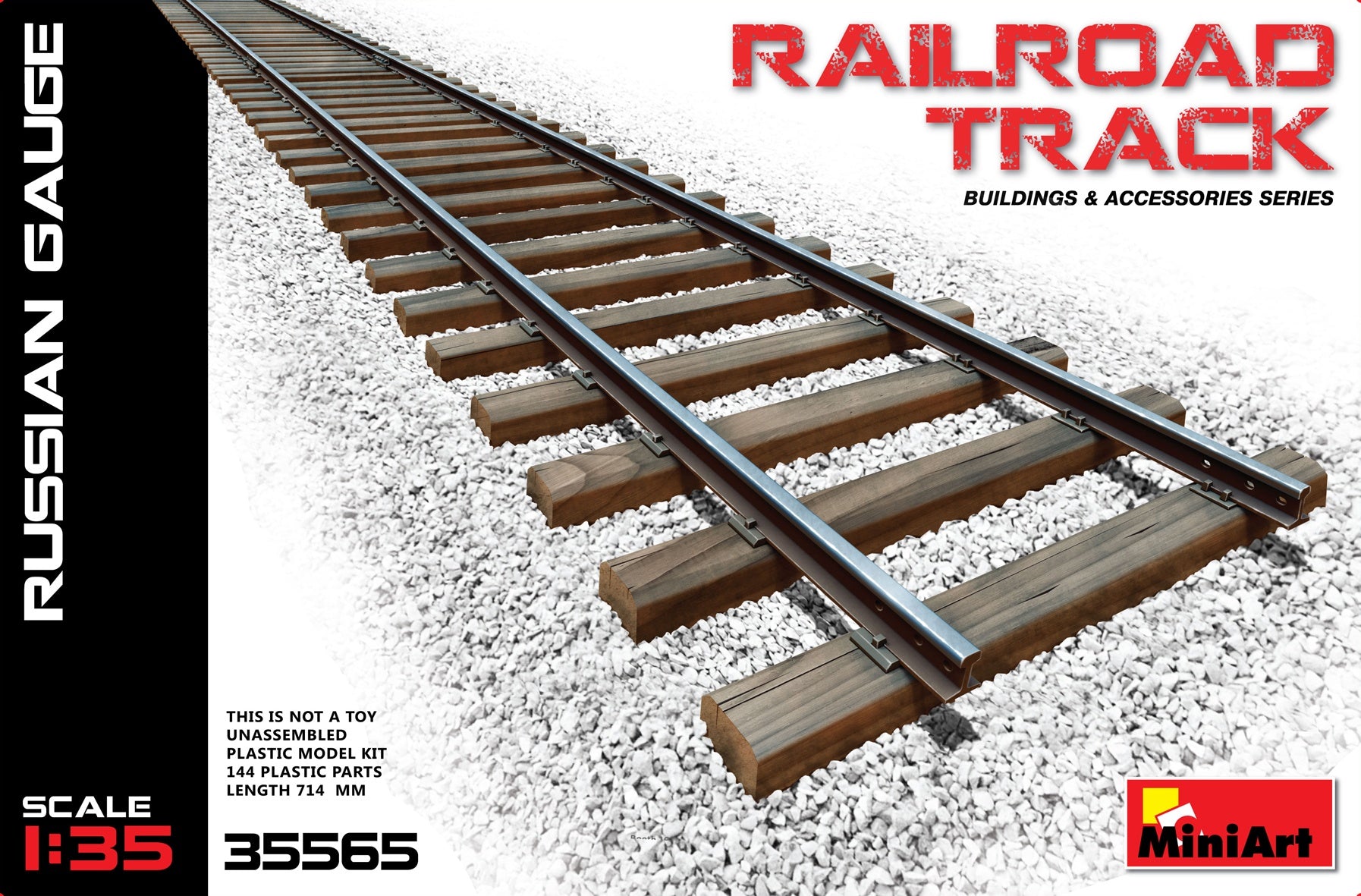 MiniArt 1/35 Railroad Track (Russian Gauge) | 4820183310606