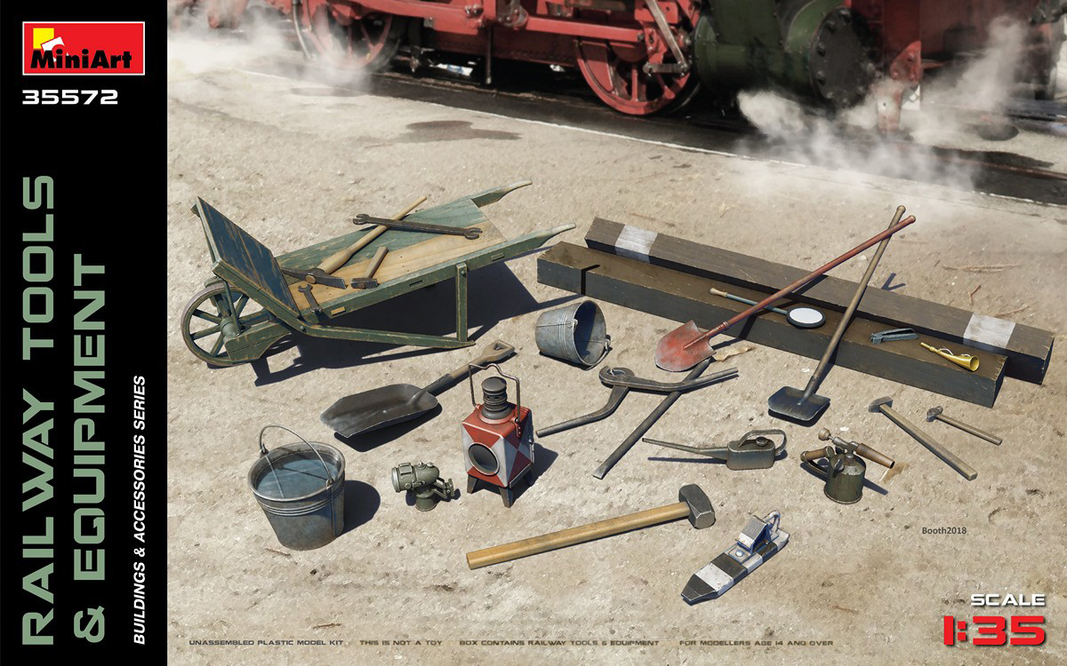 MiniArt 1/35 Railway Tools & Equipment | 4820183310675