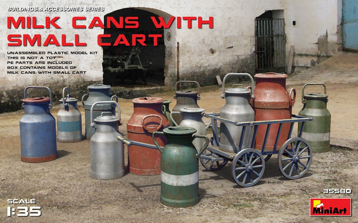 MiniArt 1/35 Milk Cans with Small Cart | 4820183311481