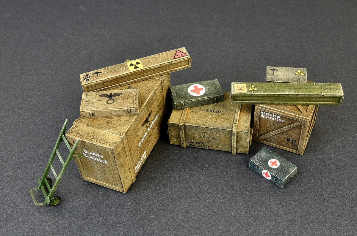 MiniArt 1/35 Wooden Boxes & Crates | 4820183311849