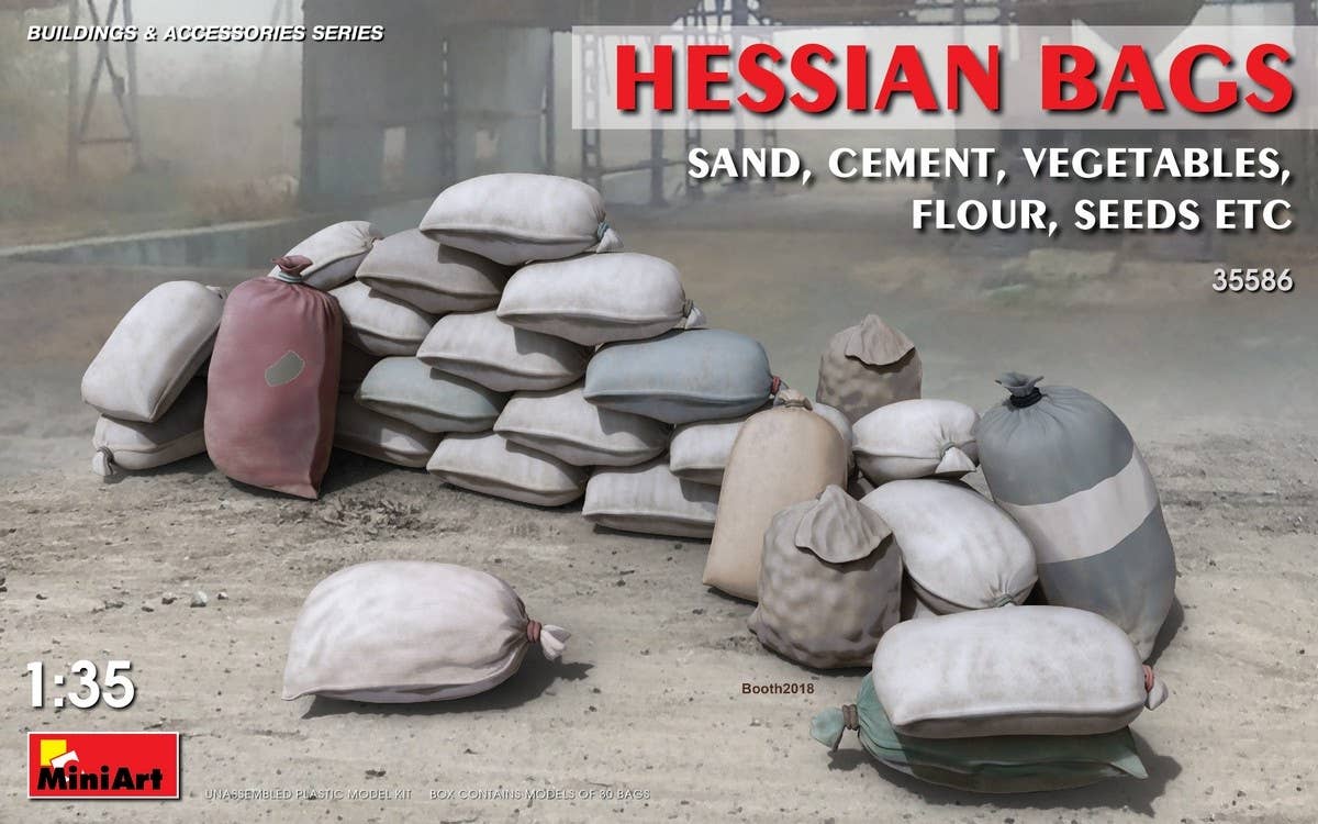 MiniArt 1/35 Hessian Bags (sand, cement, vegetables, flour, seeds etc) | 4820183311924
