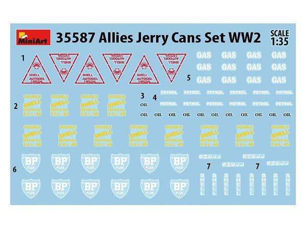 MiniArt 1/35 Allies Jerry Cans Set WW2 | 4820183312211