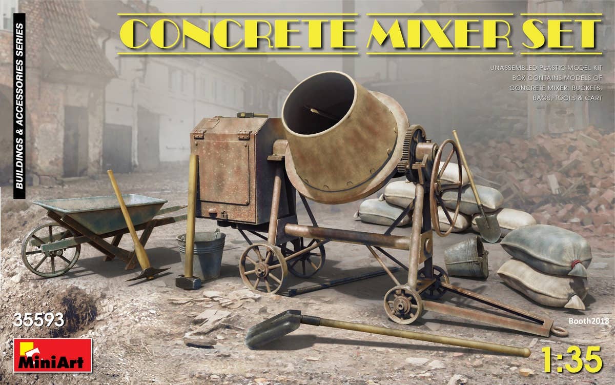 MiniArt 1/35 Concrete Mixer Set | 4820183311931