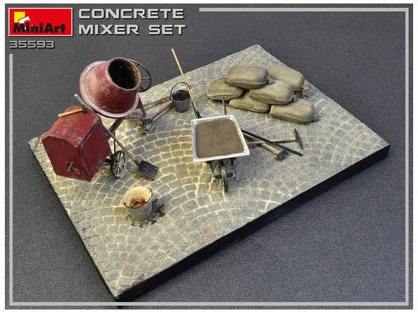 MiniArt 1/35 Concrete Mixer Set | 4820183311931