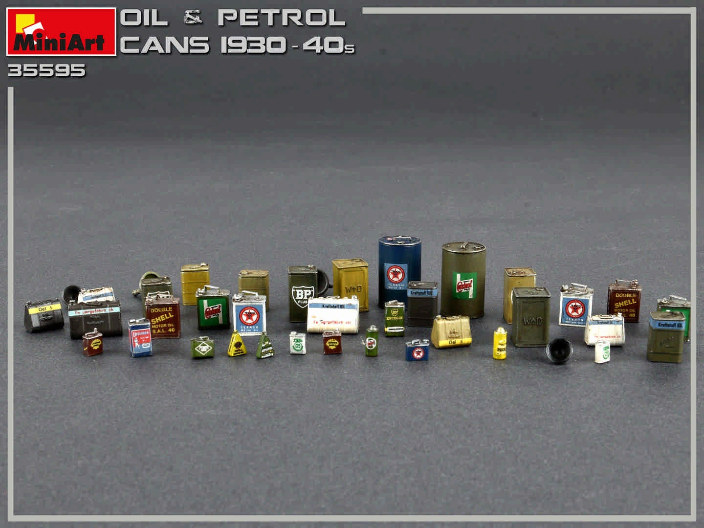 MiniArt 1/35 Oil & Petrol Cans 1930-40s