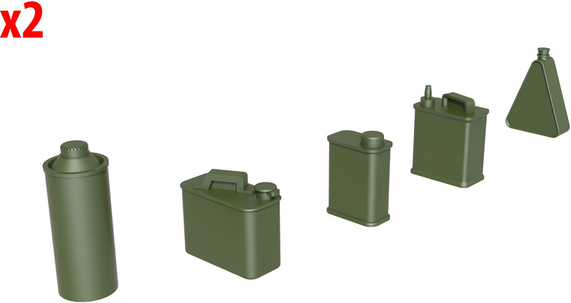 MiniArt 1/35 Oil & Petrol Cans 1930-40s