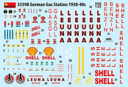 MiniArt 1/35 German Gas Station 1930-40s | 4820183312471