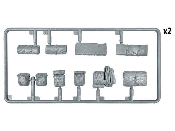 MiniArt 1/35 British Rucksacks, Bags & Folded Canvas WW2 | 4820183311948