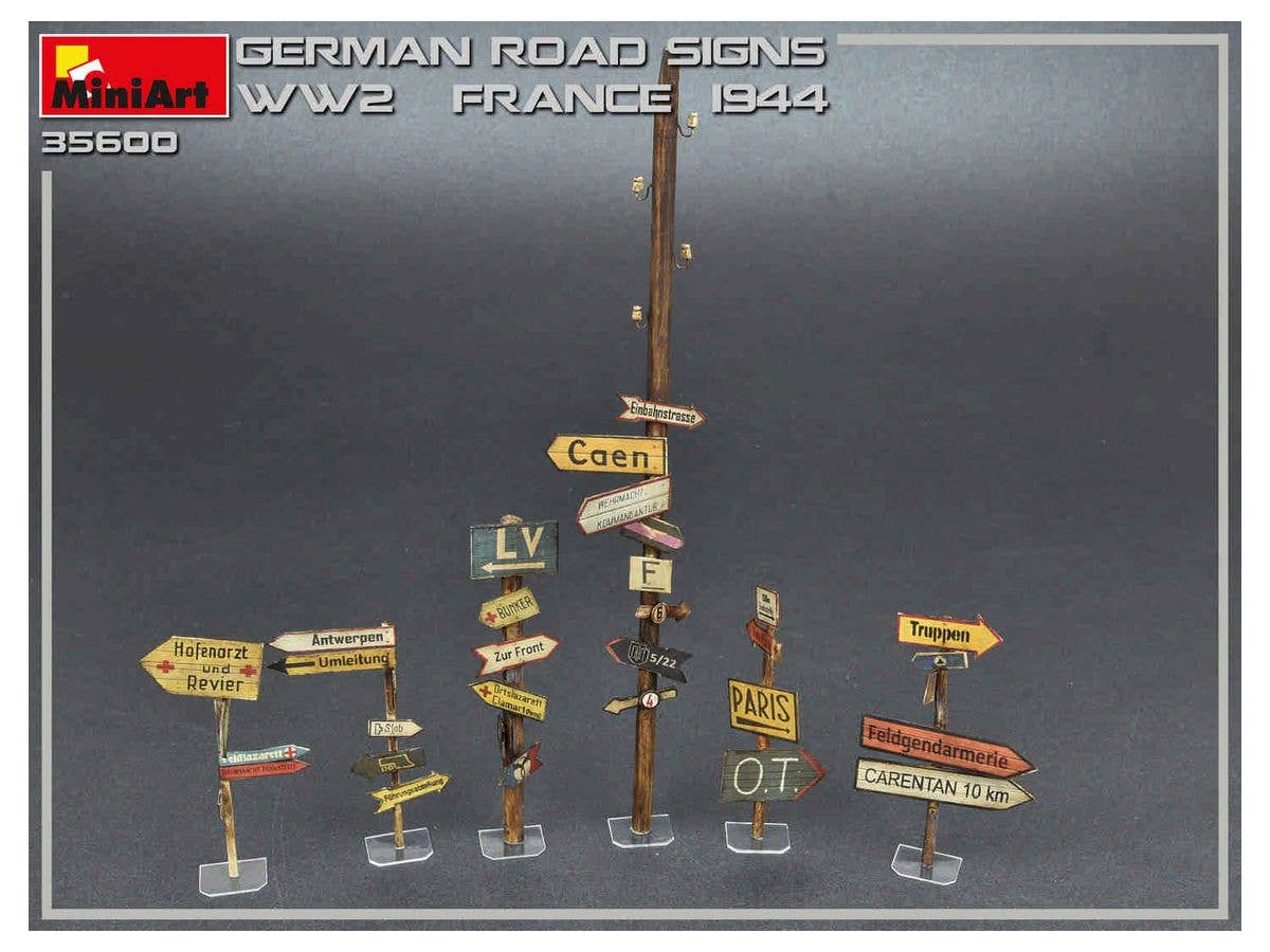 MiniArt German Road Signs WW2 (France 1944) | 4820183312235